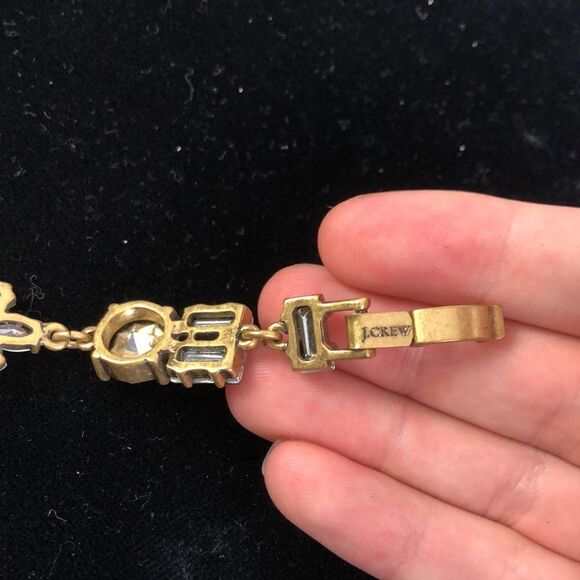 J.Crew NWT Large Crystal Bracelet - Picture 8 of 8